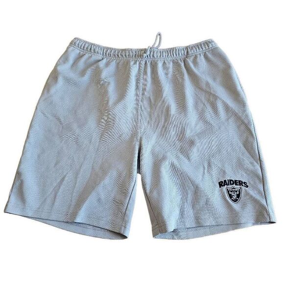 NFL Raiders mens Sz L gray shorts - Picture 1 of 7
